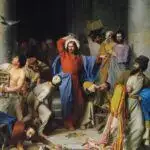 Casting Out The Money Changers Carl Bloch