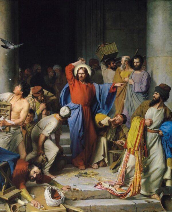 Image thumb of Casting Out The Money Changers, by Carl Bloch