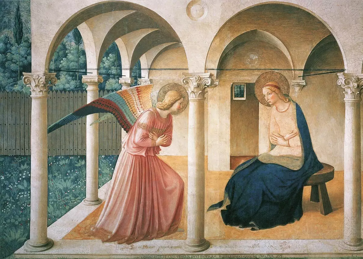 annuciation painting fra angelico