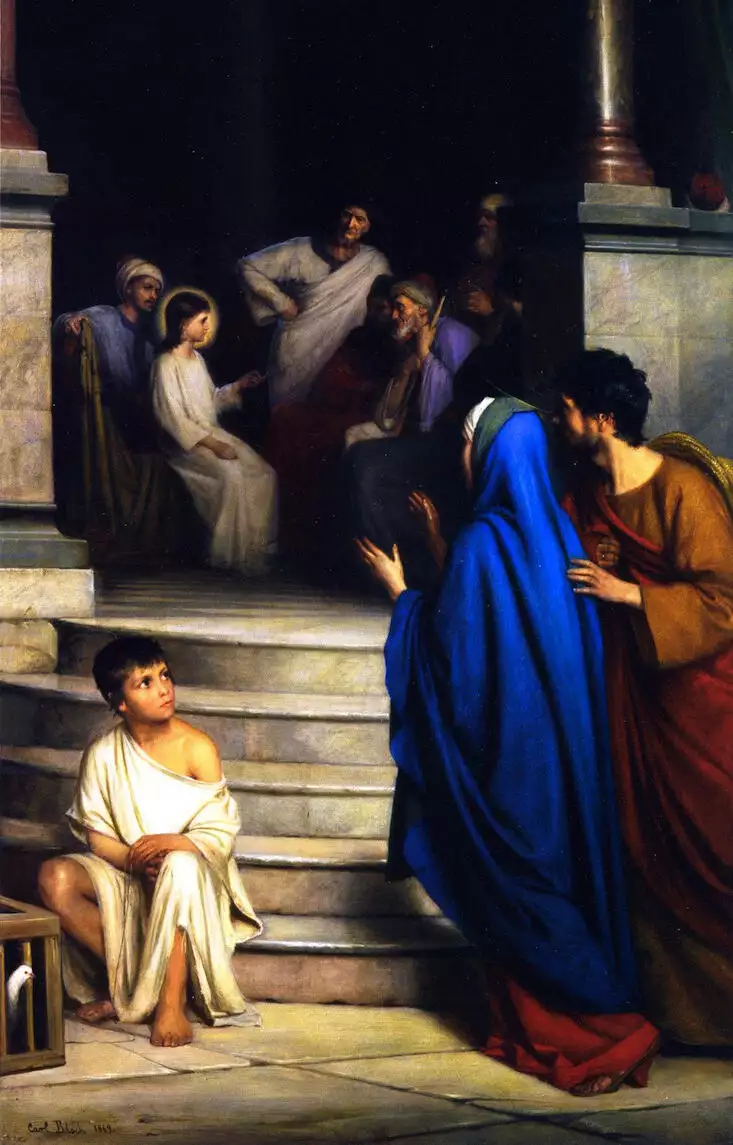 Jesus Is Found in the Temple, Carl Bloch
