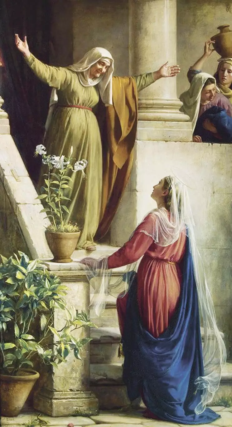 Meeting of Mary and Elisabeth Carl Bloch