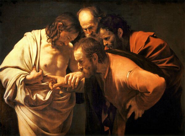 Image thumb of The Incredulity of Saint Thomas, by Caravaggio