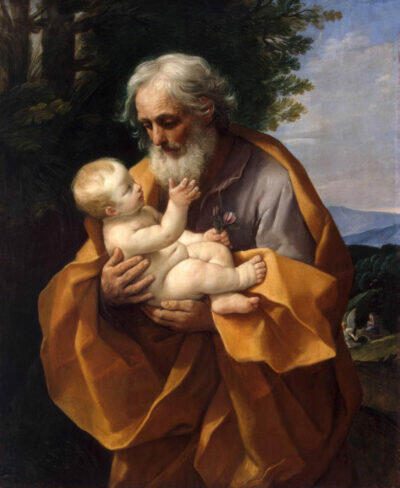 Saint Joseph With The Infant Jesus, by Guido Reni