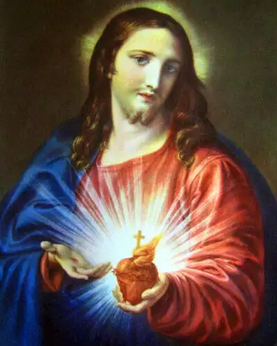 Photo of Sacred Heart of Jesus, by Pompeo Batoni